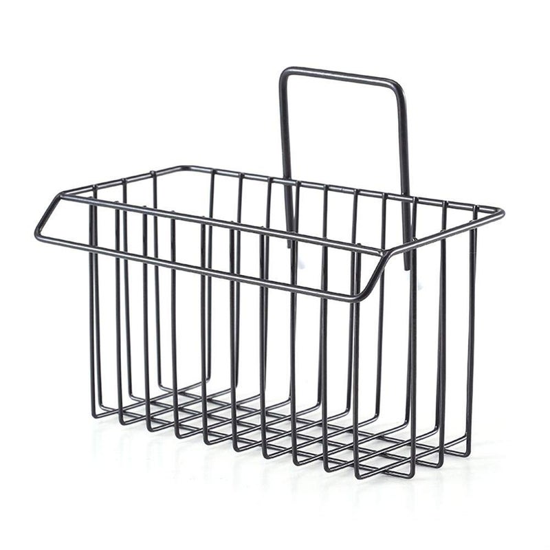 ZIZLY Stainless Steel Wall Hanging Bathroom Shower Caddy Basket Shelf for Bathroom Sink Sponge Holder, Shampoo, Cosmetic Liquid and Toothbrush Holder with Kitchen Towel Rack Stand - Image 3