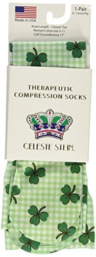 Celeste Stein Therapeutic Compression Socks, St. Patrick's Day, 8-15 mmHg, Mild - Image 2