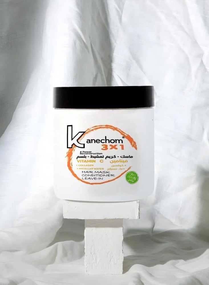 Kanechom 3 in 1 Mask Comb Cream and Vitamin C Conditioner 500 ml - Image 2