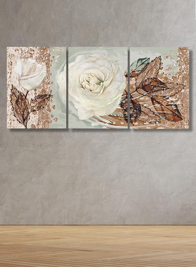 Marktna Set Of 3 Framed Canvas Wall Arts Stretched Over Wooden Frame with a Modern Design - Image 1