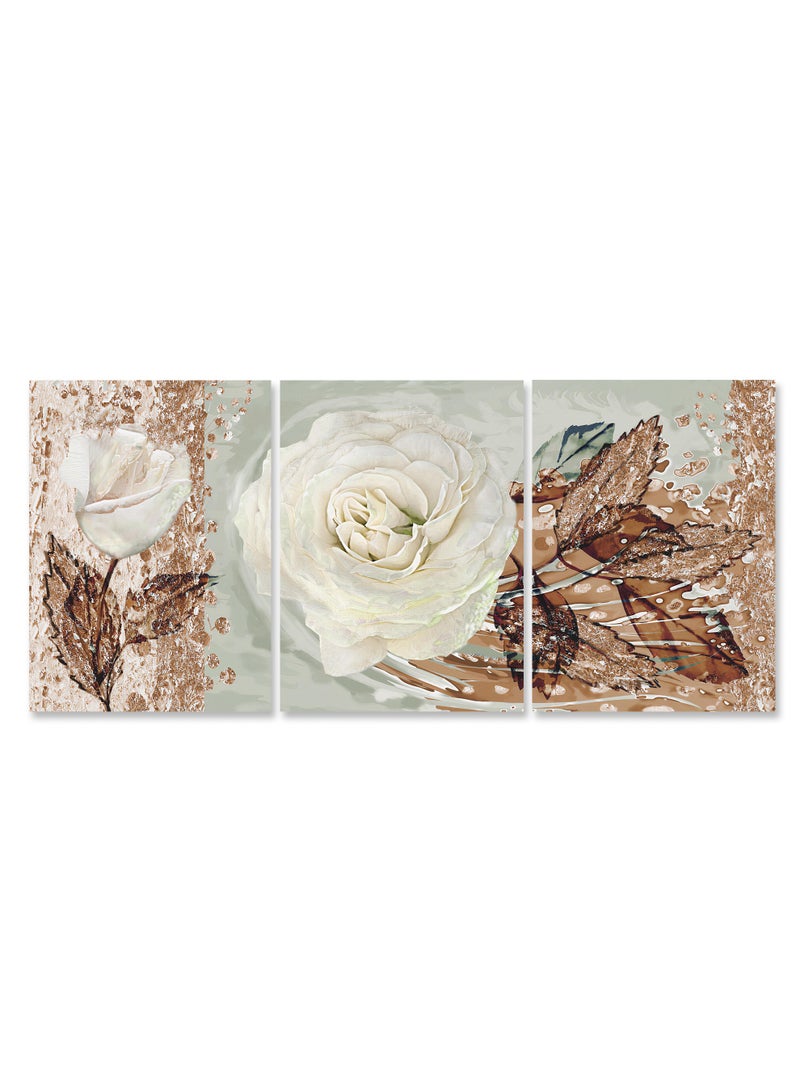 Marktna Set Of 3 Framed Canvas Wall Arts Stretched Over Wooden Frame with a Modern Design - Image 2