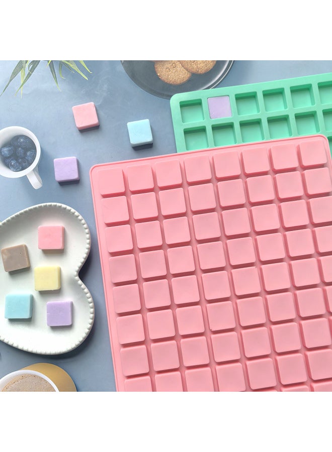 80 Even Square Ice 791 Chocolate Silicone Ice Mold Candy Dessert Mold Cake Decoration Baking-Color:Rice Powder - Image 2