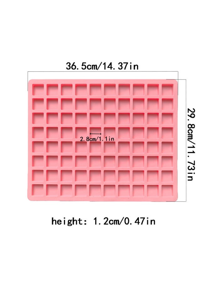80 Even Square Ice 791 Chocolate Silicone Ice Mold Candy Dessert Mold Cake Decoration Baking-Color:Rice Powder - Image 4