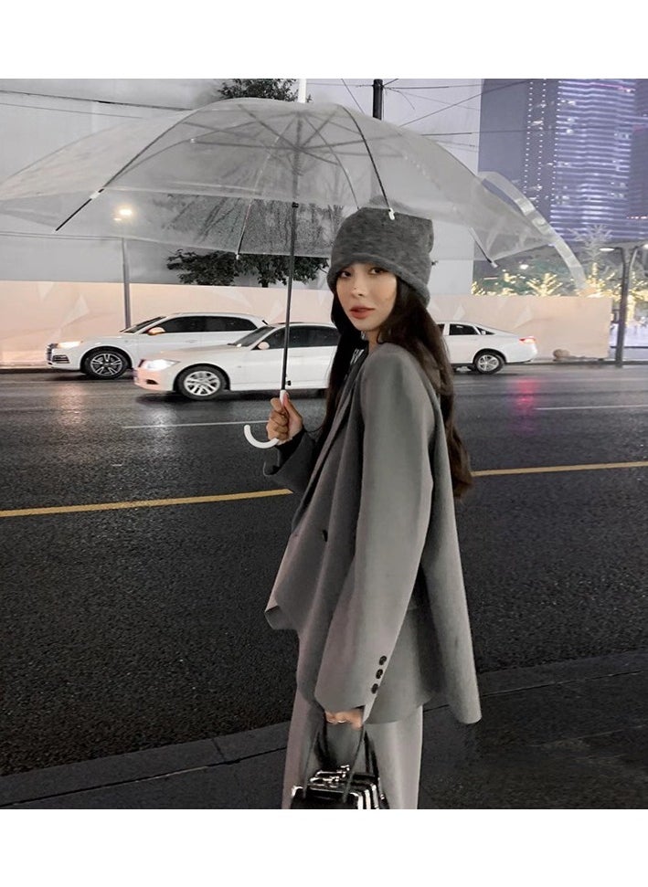 Shougu Casual Women's Suit Jacket Half Skirt Two-piece Set  - Image 2
