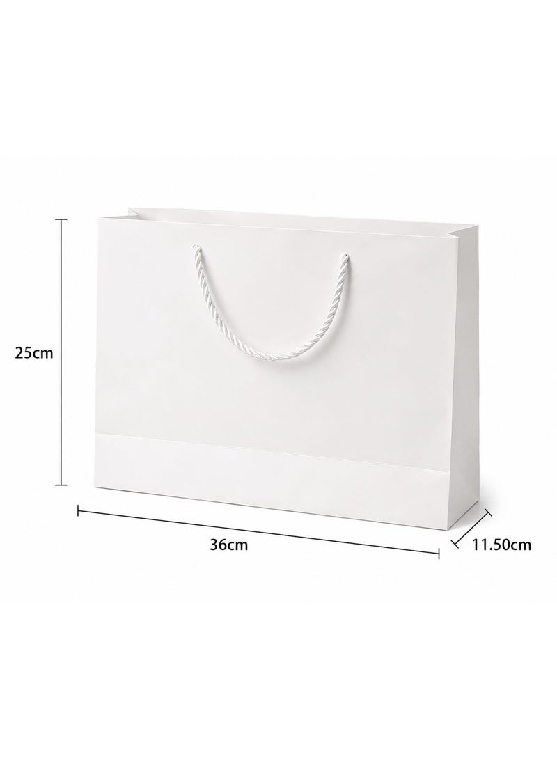 Set of 6 Luxury White Gift Bags – 36×25×11.5 cm - Image 2