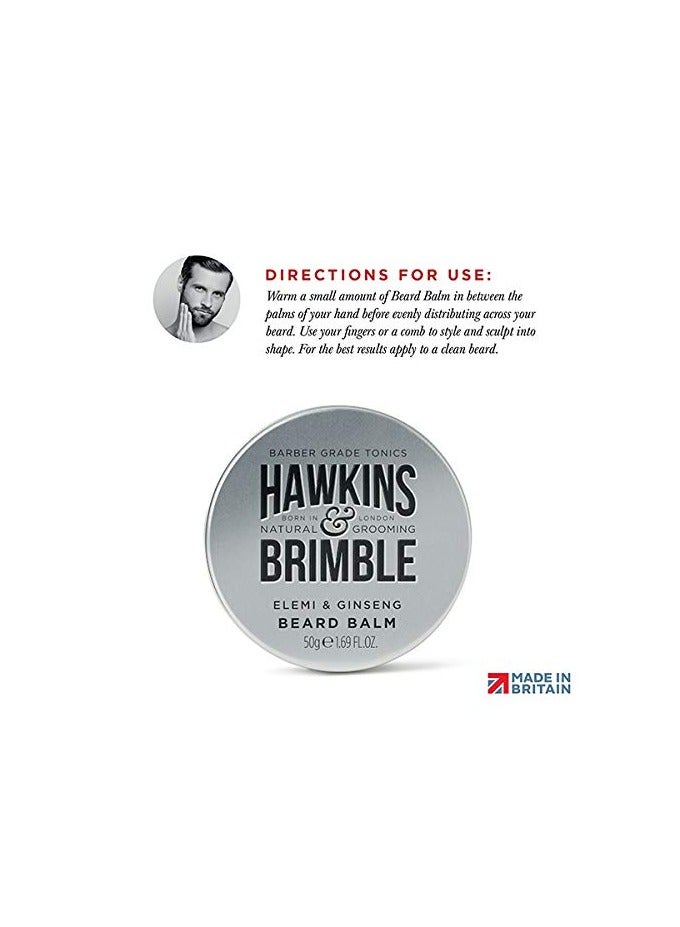 Hawkins & Brimble Beard Balm 50g / 1.69 fl oz.- Smooths, Softens & Conditions | Award Winning British Grooming Product Made With Natural Ingredients | Cruelty-free Vegan Gluten - Image 3