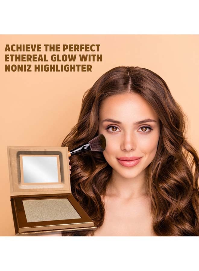 NONIZ BEAUTY Powder Highlighter - Metallic Shimmer Highlighting Makeup Powder - Highly Pigmented - (Light Up) - Image 4