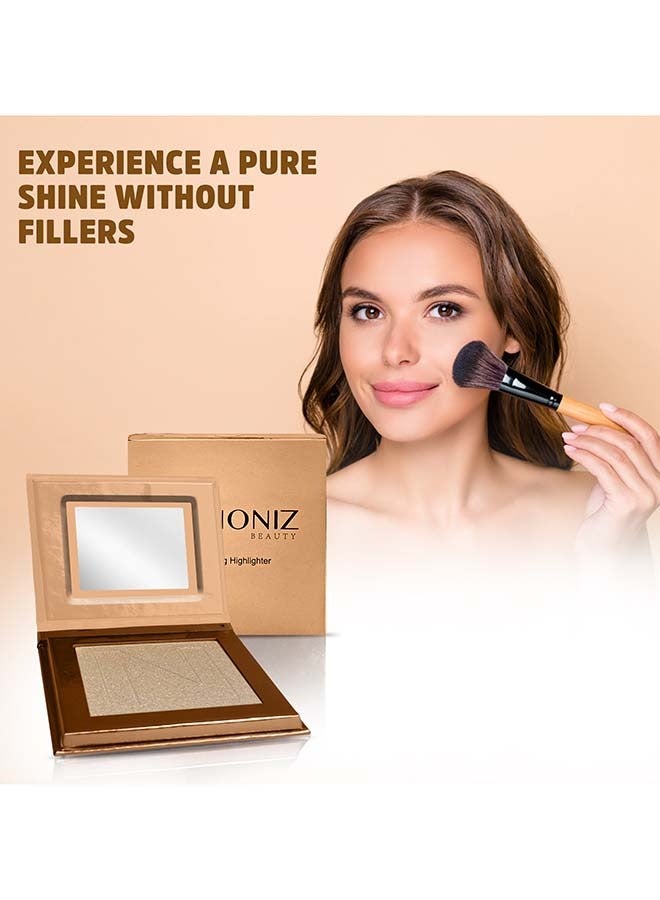 NONIZ BEAUTY Powder Highlighter - Metallic Shimmer Highlighting Makeup Powder - Highly Pigmented - (Light Up) - Image 3