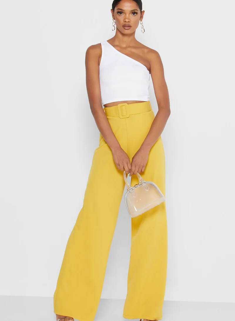Ginger High Waisted Belted Pants