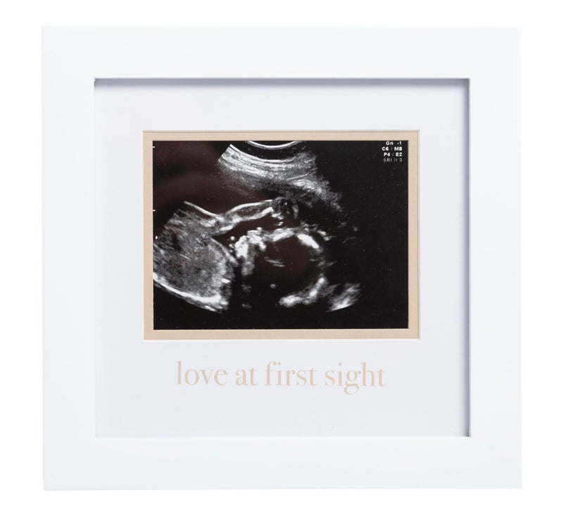 Pearhead Love At First Sight Sonogram Frame  Ultrasound Picture Frame  Pregnancy Announcement Photo Frame  Baby Keepsake Gift For Expecting Parents - Image 1