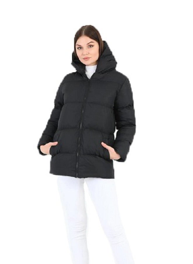 general Bomber Jacket with Removable Hood For Women - Image 2