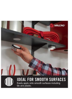 Velcro VELCRO Brand Heavy Duty Fasteners | 4x2 Inch Strips with Adhesive 8 Sets | Holds 10 lbs | Black Industrial Strength Stick On Tape | Indoor or Outdoor Use (VEL-30703-USA), 8 Count (Pack of 1)  - Image 2