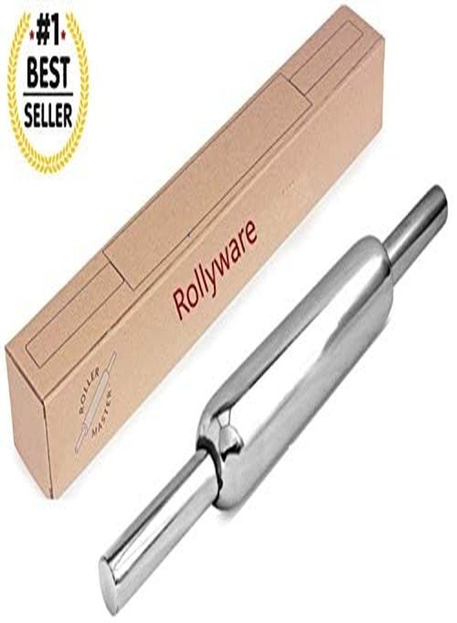 ROLLYWARE رولي وير، شوبك عجين مصنوع من الفولاذ المقاوم للصدأ بنسبة 100%، بتصميم بدون وصلات، يوفر 25% من الجهد في عجن العجين، ارتقِ بمستوى خبزك - غير لاصق ولا يحتاج إلى صيانة (شوبك + بلان من الفولاذ) - Image 3