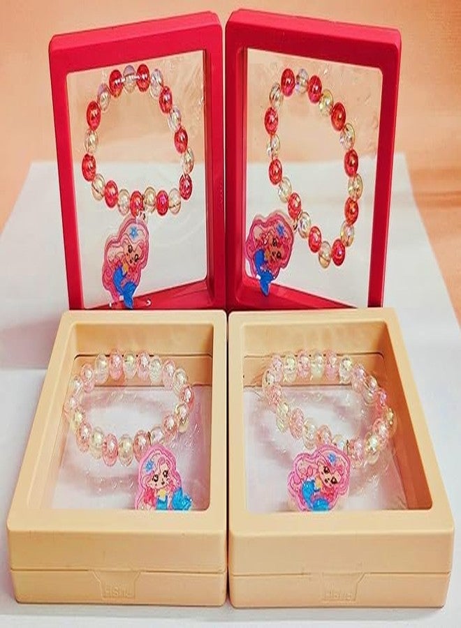 DEOXY سوار للبنات - طقم سوار راخي بتصميم حورية البحر للنساء، سوار ساحر ملون، راخي للبنات، هدية تذكارية (عبوة من قطعتين) - Image 3