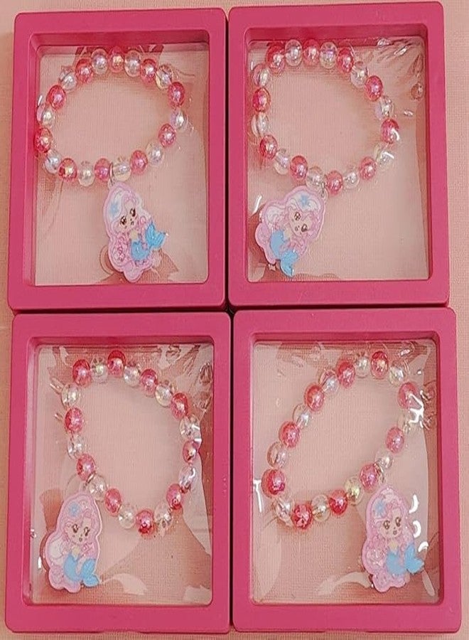 DEOXY سوار للبنات - طقم سوار راخي بتصميم حورية البحر للنساء، سوار ساحر ملون، راخي للبنات، هدية تذكارية (عبوة من قطعتين) - Image 2