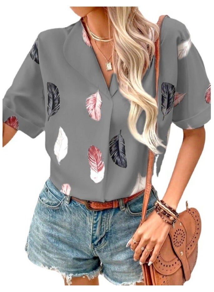 Shougu New Feather Printed Shirt  - Image 1