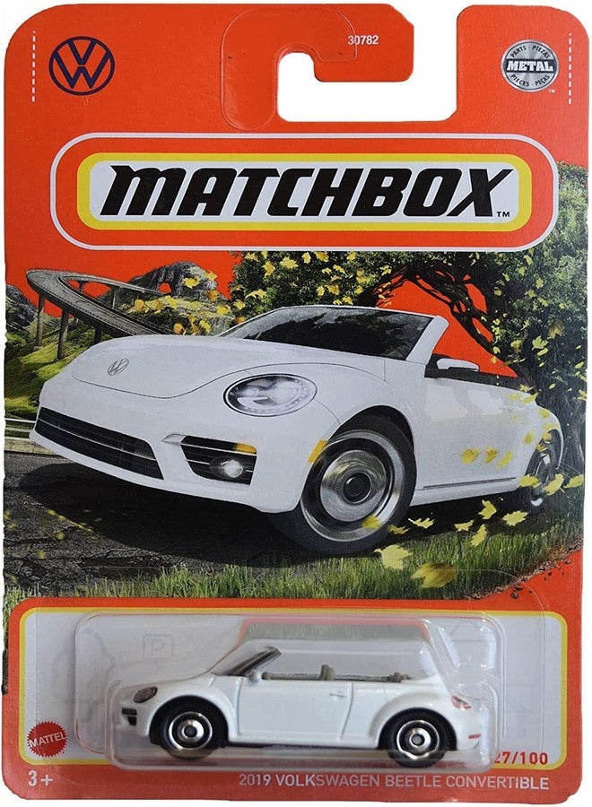 Matchbox 2019 Volkswagens Beetle Convertible, [White] 27/100
