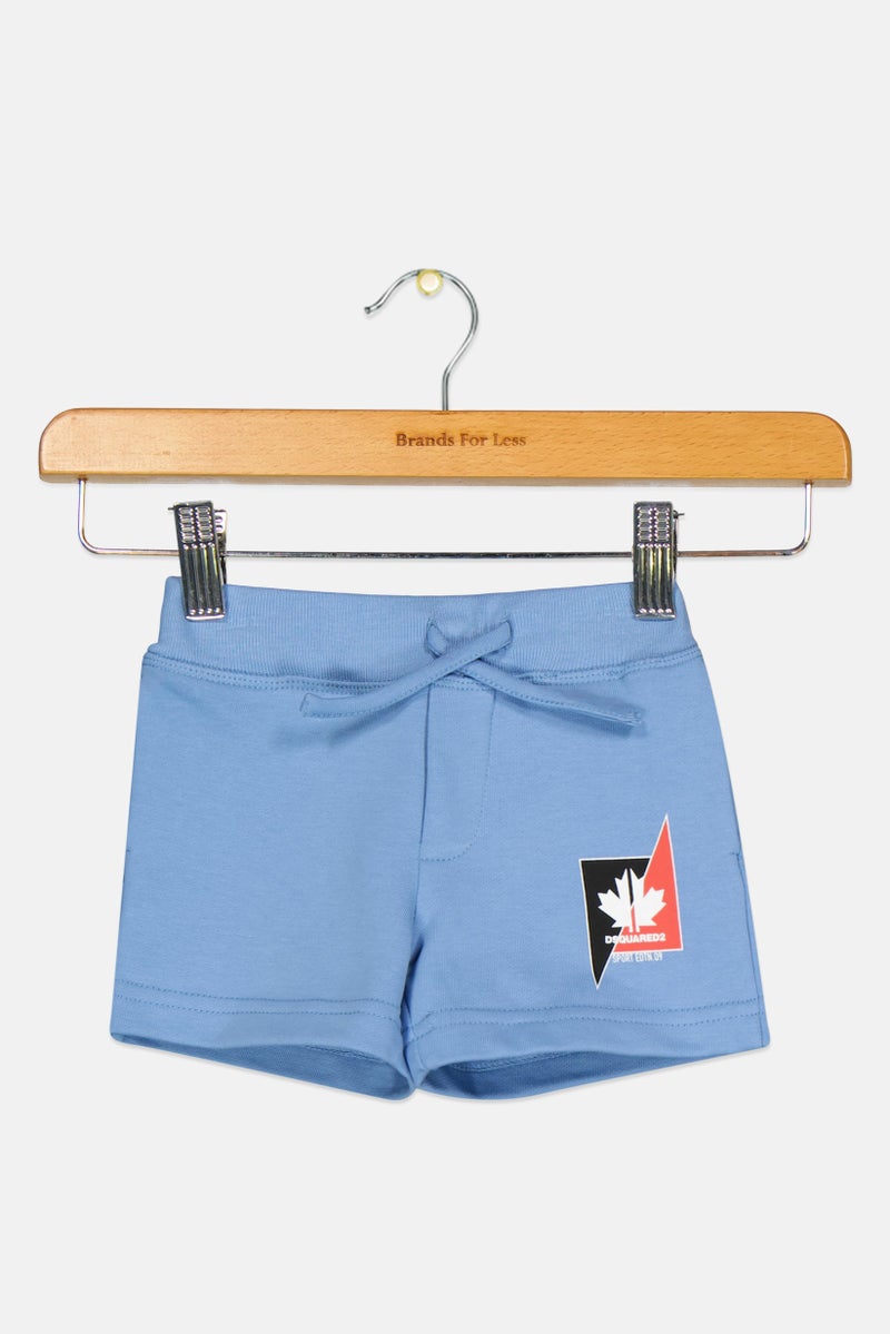 DSQUARED2 Toddlers Boy Graphic Print Basic Shorts, Light Blue - Image 1