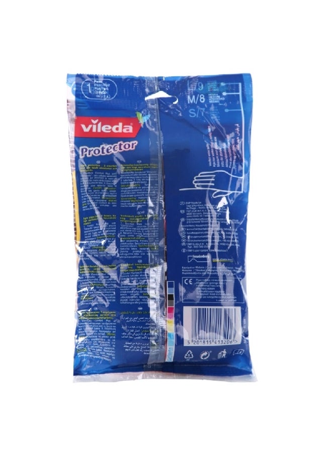 LATEX Protector Gloves Red Medium VG08 - Image 1