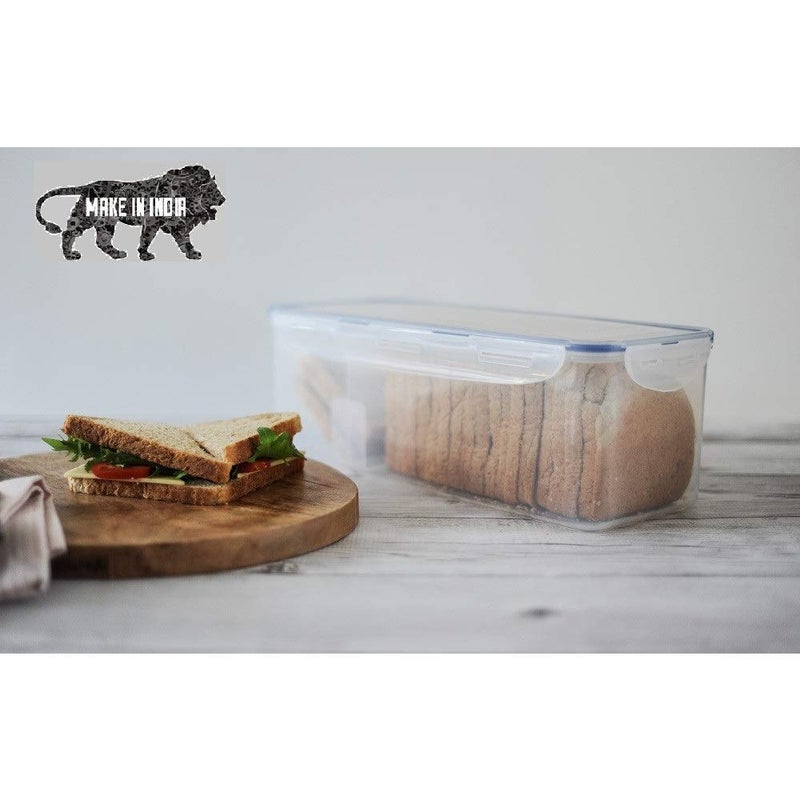 ENTITY Bread Box Container for Fridge Bread boxes for Storage Airtight Container for Storage BPA Free 3800ml Transparent Plastic - Image 2