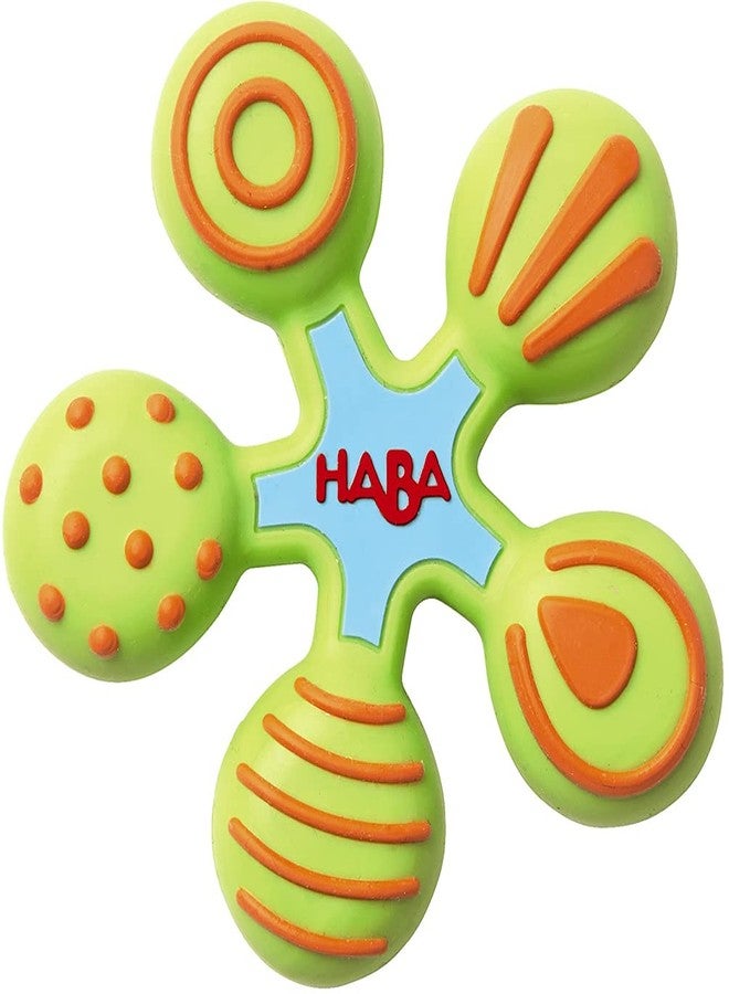 HABA Silicone Teethers for Babies 6-18 Months - Star Design Silicone Teether Ring and Grasping Toy for Safe Sensory Development - Dishwasher Safe Baby Essentials - Image 1