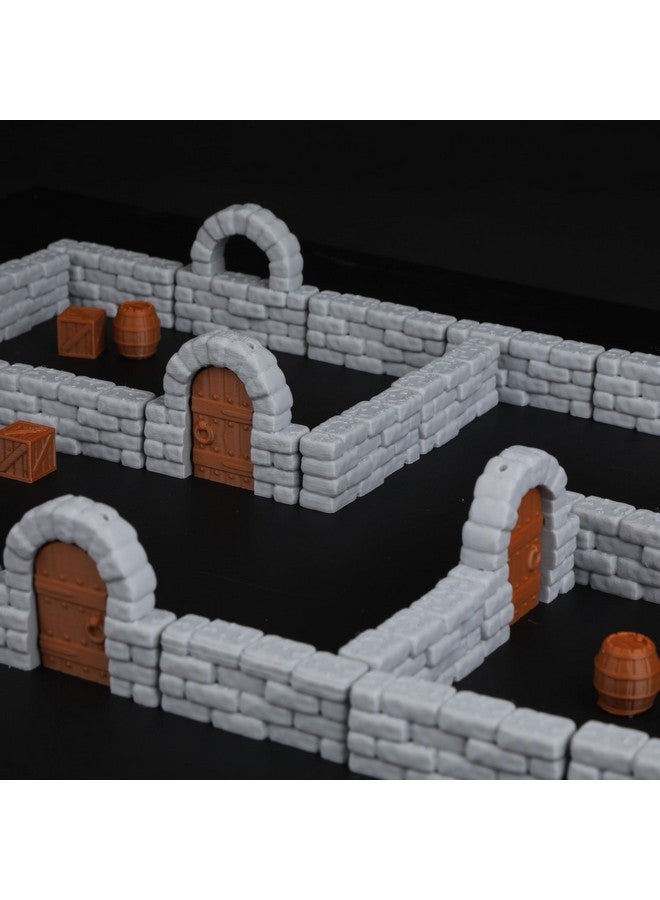 40-Piece Modular Terrain Set for D&D and Pathfinder 28mm  - Image 1