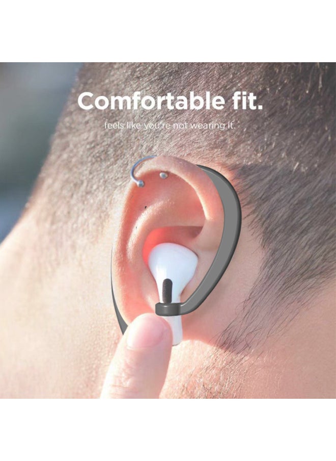 Generic - Universal Wireless Bluetooth Headset Anti-lost Ear Hanging Airpods Anti-lost Rope Headset Accessories Sports Anti-lost Ear Hanging-color:1 Pair Of White (2 Pieces)-Model:bare Metal - Image 1