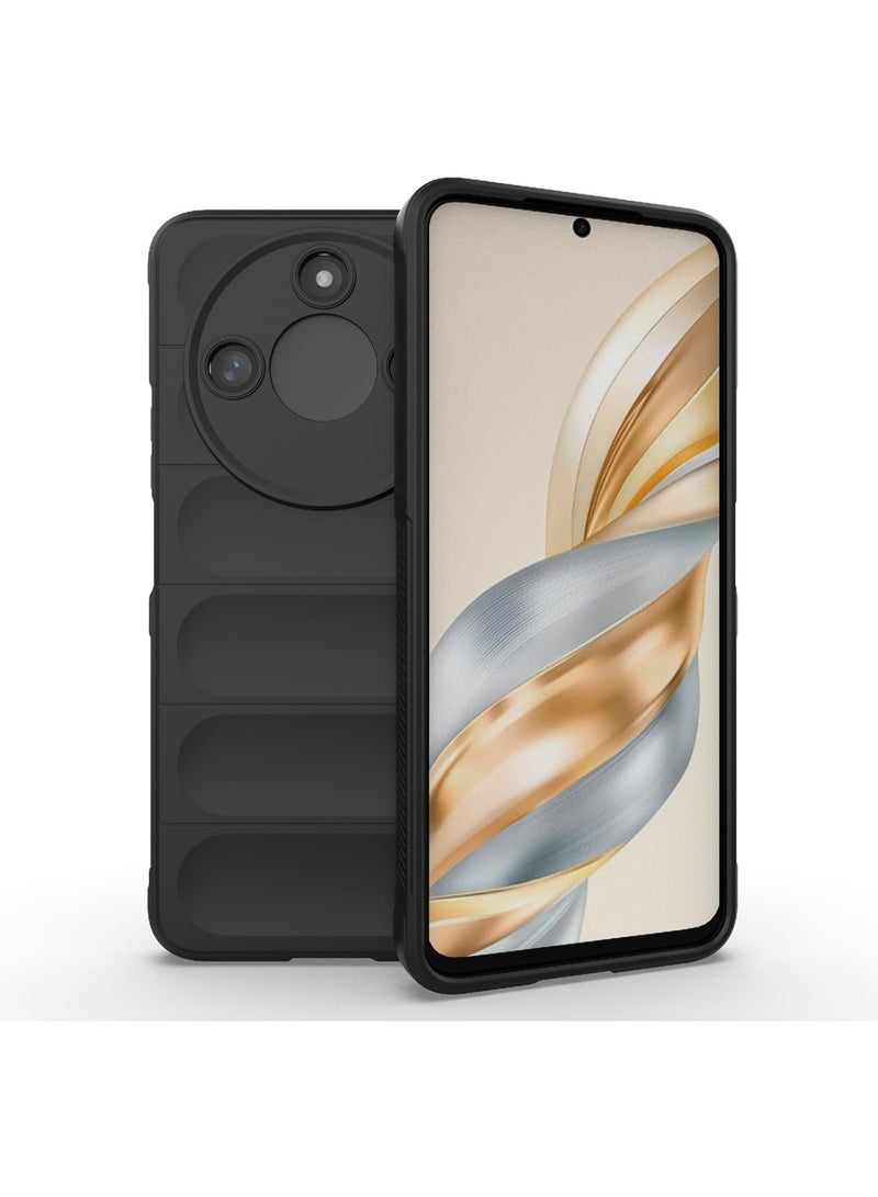 Premium Protection Back Silicone Case Compatible with Honor X9C smart 5G Magic Shield Shockproof Case with Camera Protection (Black)  - Image 1