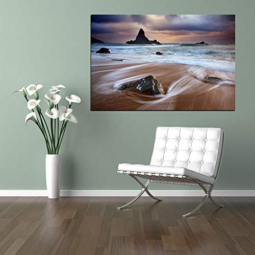 Epic Graffiti 'Port Orford Morning Storm' by Darren White, Canvas Wall Art, 12" x 18" - Image 2