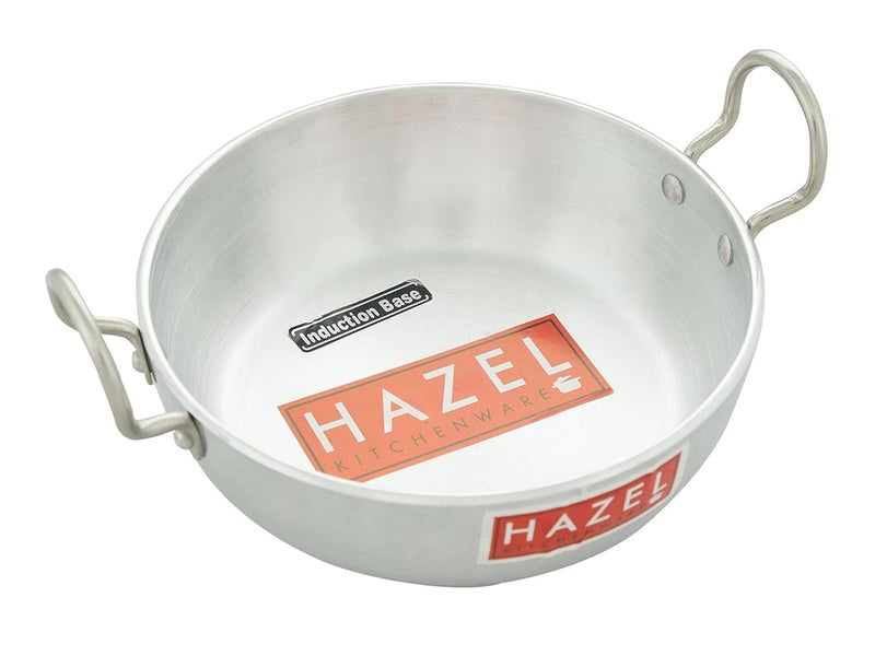 HAZEL 4 mm Aluminium Induction Base Kadai with Handle, 1750 ml - Image 1