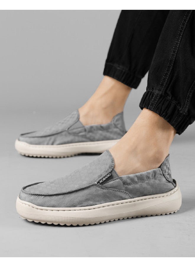 AOKANG Men's Low-top Casual Shoes Solid Color Versatile Lazy Man Casual Men's Shoes - Image 1