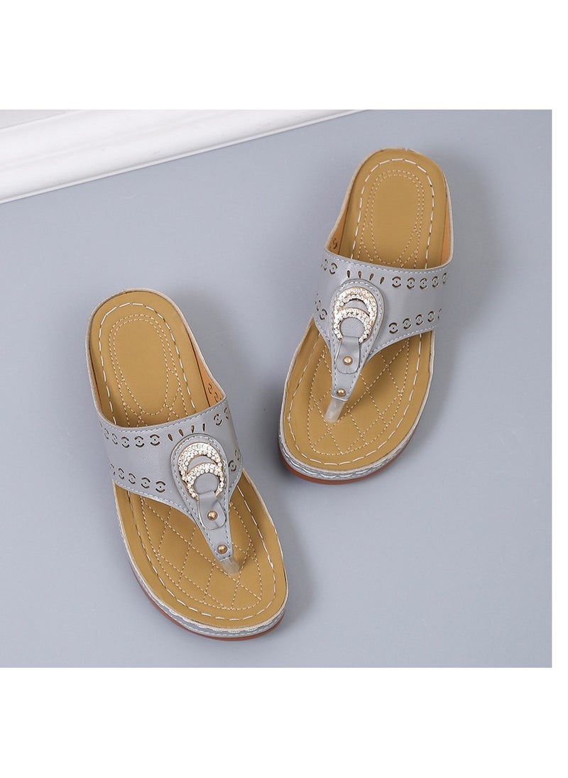 KUYING - Summer Fashion Flat Sandals - Image 1
