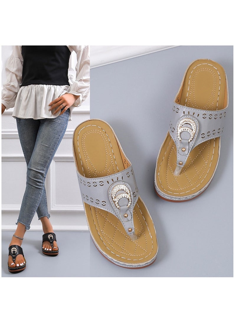 KUYING - Summer Fashion Flat Sandals - Image 1