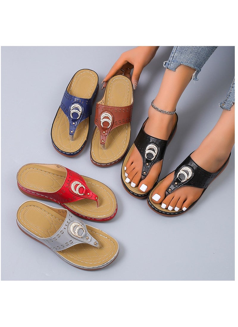 KUYING - Summer Fashion Flat Sandals - Image 1