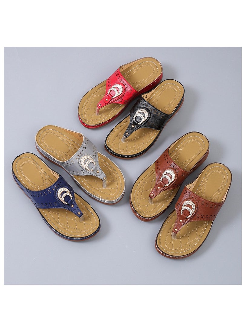 KUYING - Summer Fashion Flat Sandals - Image 1