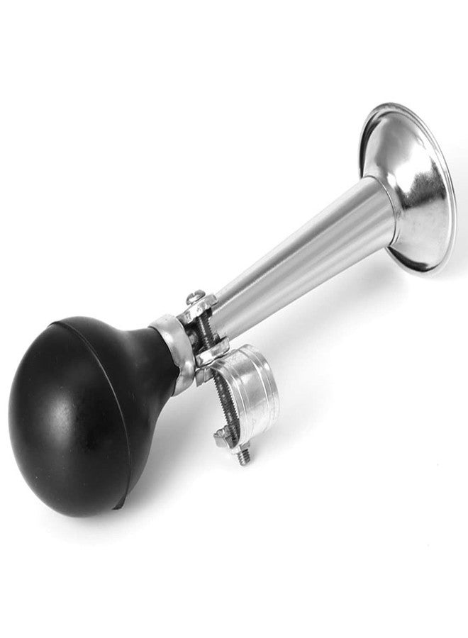 SUPIA 7 Inches Bike Metal Air Horn, Retro Kids Classic Vintage Loudspeaker for Vehicles Bicycles Golf Cart (Silver) - Image 5