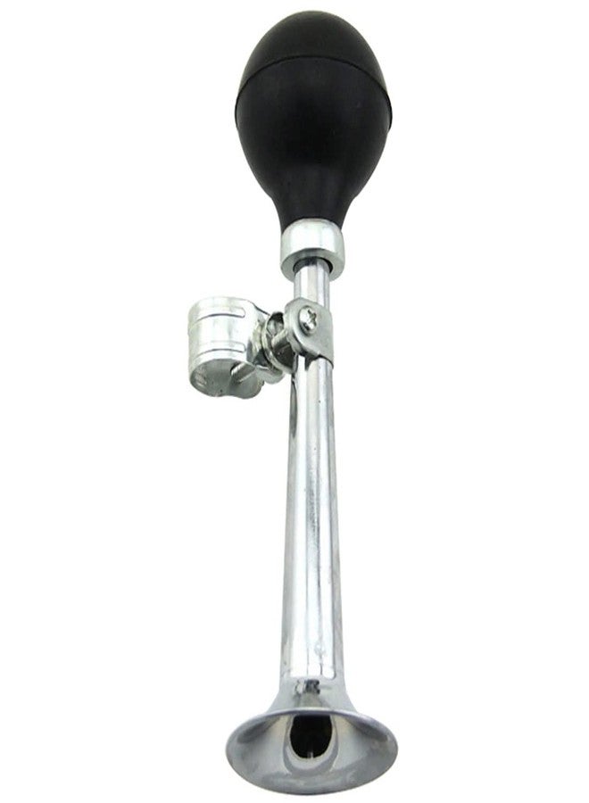 SUPIA 7 Inches Bike Metal Air Horn, Retro Kids Classic Vintage Loudspeaker for Vehicles Bicycles Golf Cart (Silver) - Image 4