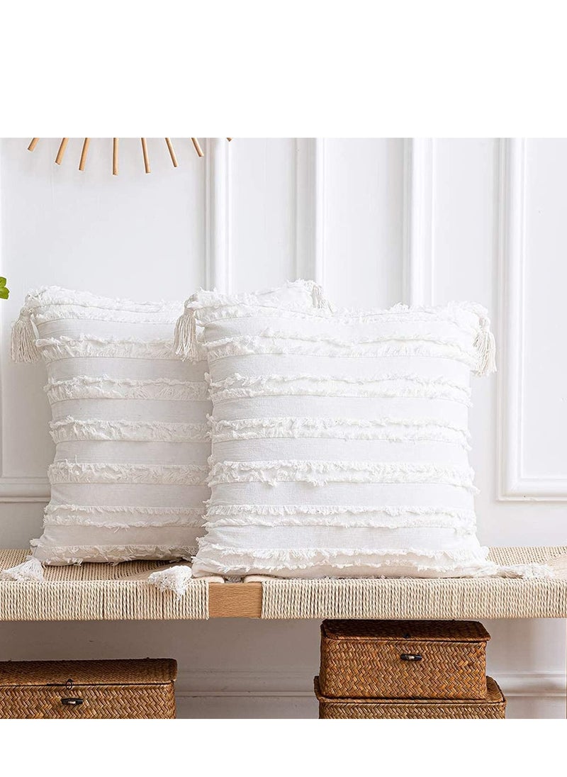 KASTWAVE Throw Pillow Cases Covers 2 Pcs 45 X 45 CM  - Image 1