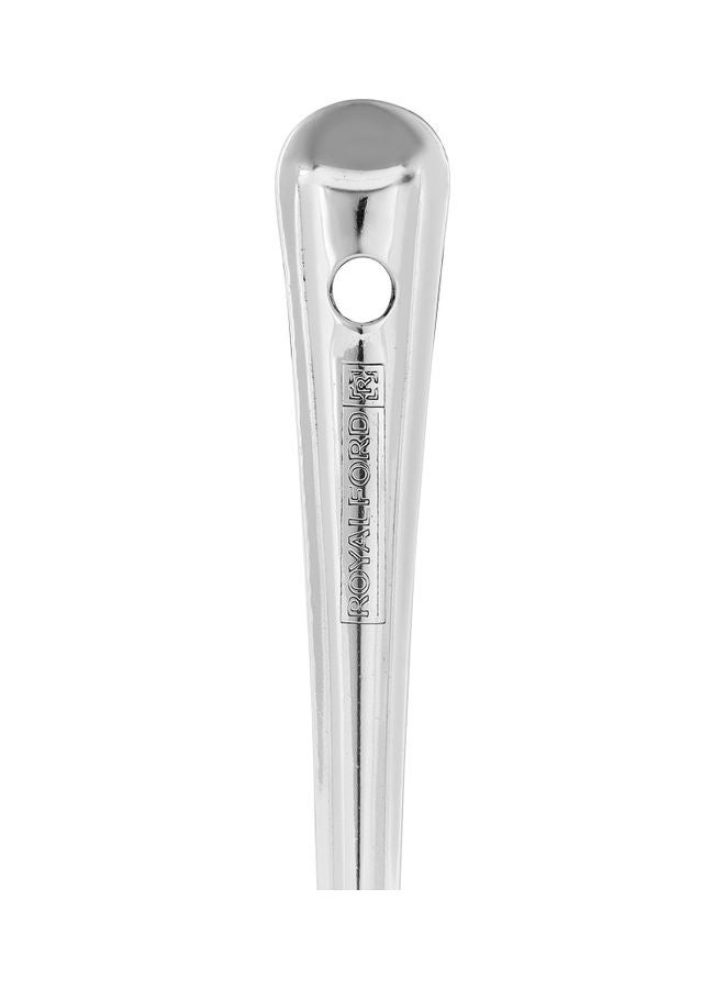 Royalford Stainless Steel Basting Ladle Ideal For Cooking And Serving Food Premium-Quality Ladle Food-Grade Elegant And Lightweight Design Silver 21cm - Image 3