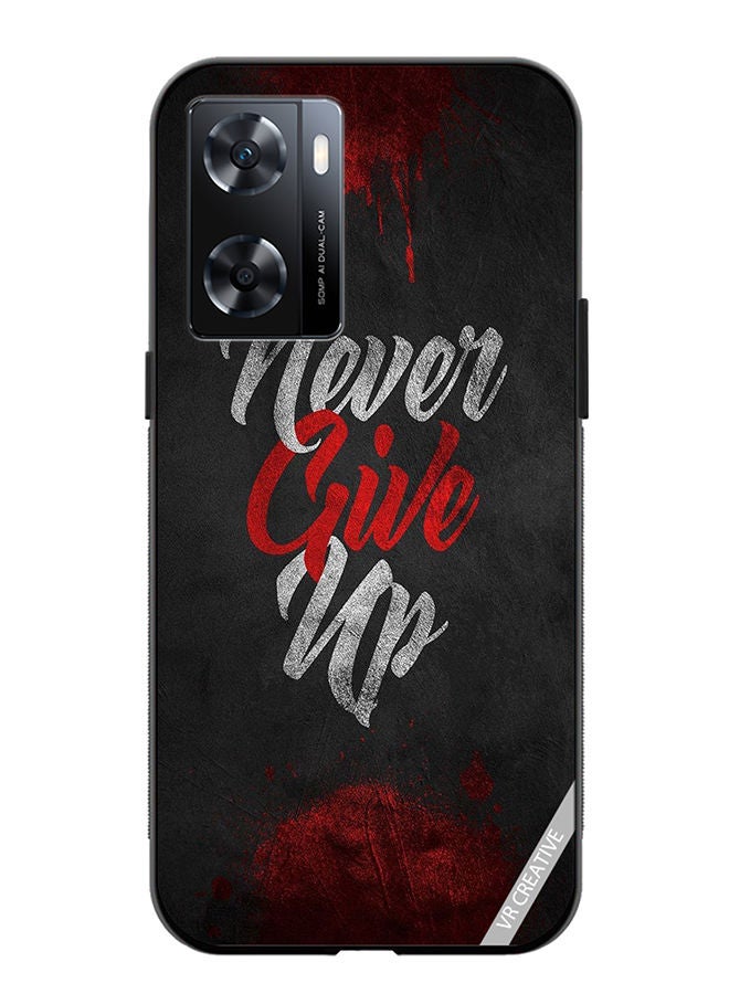 VR CREATIVE Protective Case Cover For OnePlus Nord N20 SE Never Give Up Design Multicolour - Image 1