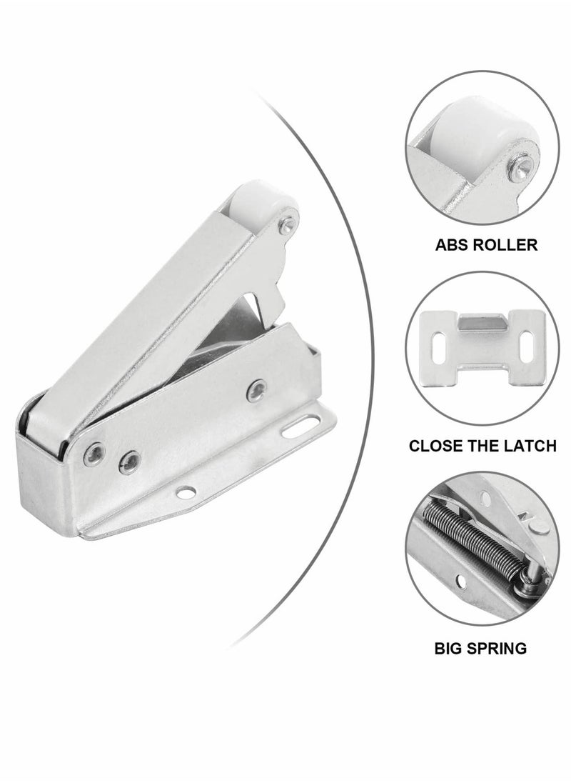 SYOSI - Mini Push Catch Latch Automatic Spring Catch Rebound Self-locking Catch Latch Push to Open Touch Catch Latch with 36pcs Screws for Bedroom Drawer Cabinet Cupboard, 6 Pcs - Image 1