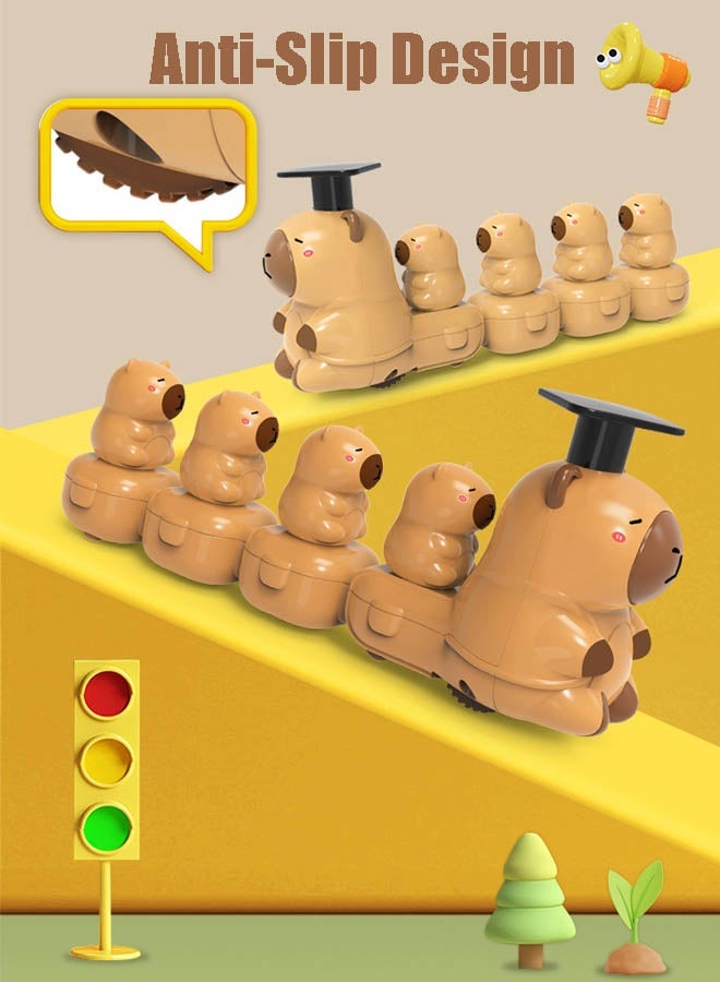 إيزي سو ألعاب سيارات "اضغط وانطلق"، للأطفال من سن 3 سنوات فما فوق، سيارة ضغط حيوانات الغابة الممتعة، سيارات سباق حيوانات للأطفال، مجموعة سيارات لعب للأطفال، ألعاب سيارات احتكاك "ادفع وانطلق"، ألعاب سيارات كرتونية منزلقة، أفضل الهدايا للأولاد والبنات - Image 3