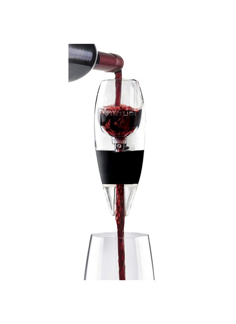 Vinturi Red Wine Aerator Includes Base Enhanced Flavors with Smoother Finish Black