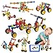 KUTOI Stem Building Blocks Set 167 Pcs With Wheels Ideal for 5 Year Old Boys and Girls Educational and Creative Building Games - Image 2