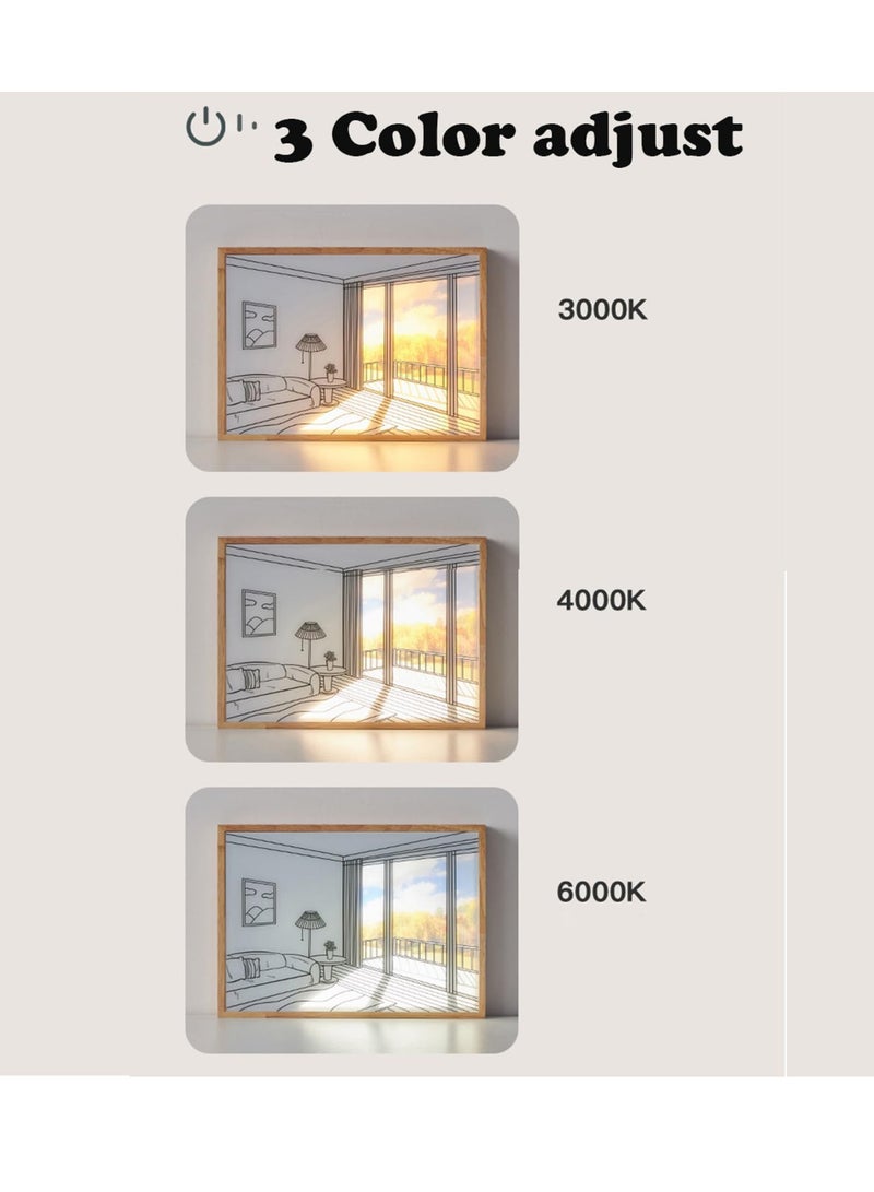 Excefore LED Night Light Painting Art Table Lamp Light Up Picture Painting Night Lights Luminous Decorative Painting Photo Night Luminous Bedroom Living Room Decoration Birthday Present - Image 5