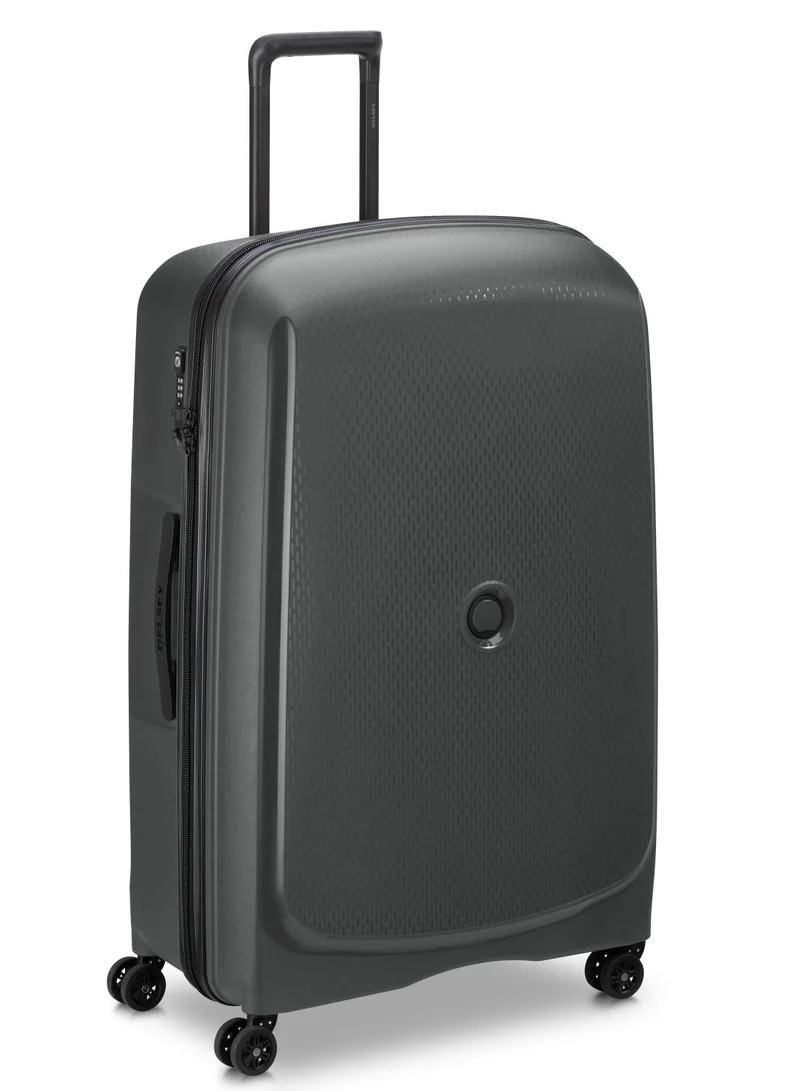 DELSEY Paris Belmont+ 83cm Hardcase 4 Double Wheel Expandable Check In Luggage Trolley Black