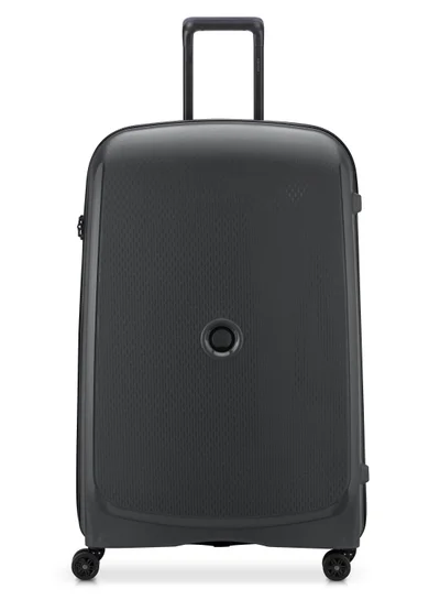 DELSEY Paris Belmont+ 83cm Hardcase 4 Double Wheel Expandable Check In Luggage Trolley Black