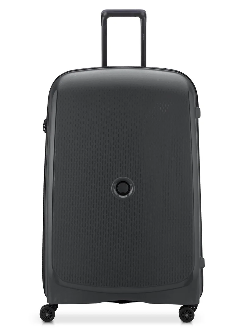 DELSEY Paris Belmont+ 83cm Hardcase 4 Double Wheel Expandable Check In Luggage Trolley Black