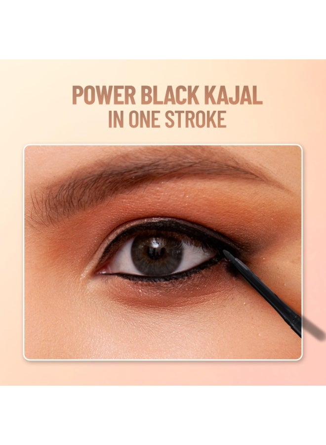 SWISS BEAUTY You & Eye Power Black Pencil Kajal | Waterproof & Smudge-Proof | 24 Hour Stay | Matte Finish Black Kajal | 0.30gm - Image 4