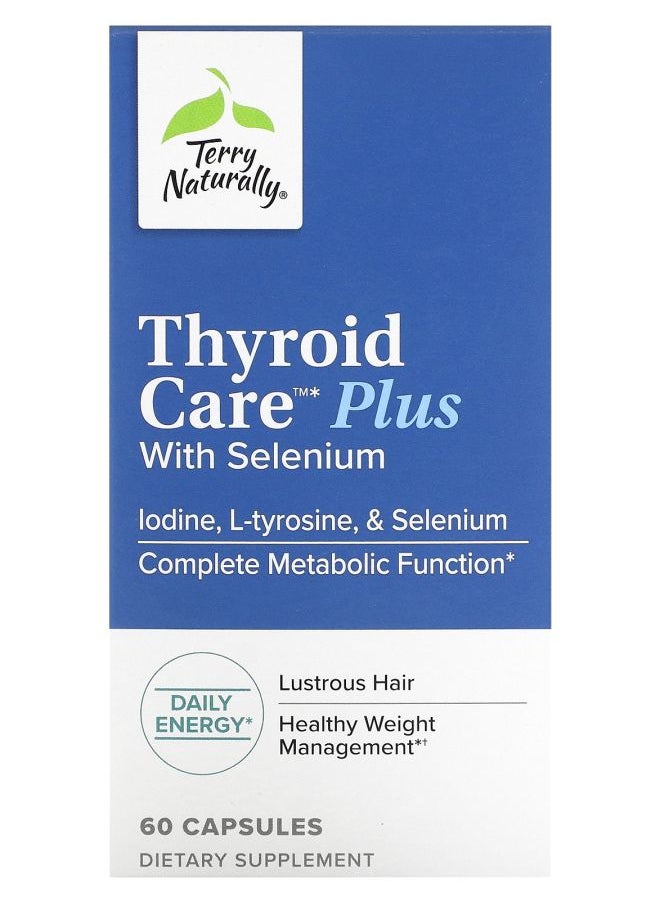 Terry Naturally - Thyroid Care Plus with Selenium 60 Capsules - Image 1